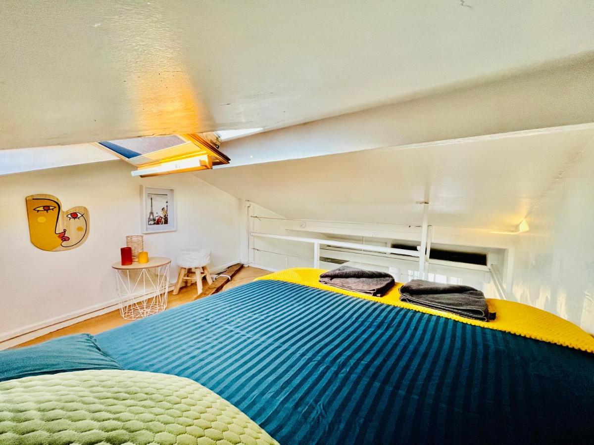 Parc Buttes Chaumont - Studio Mezzanine Paris Apartment Luaran gambar