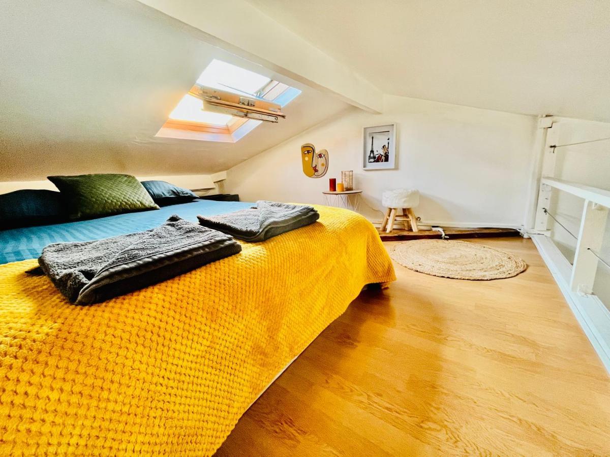 Parc Buttes Chaumont - Studio Mezzanine Paris Apartment Luaran gambar